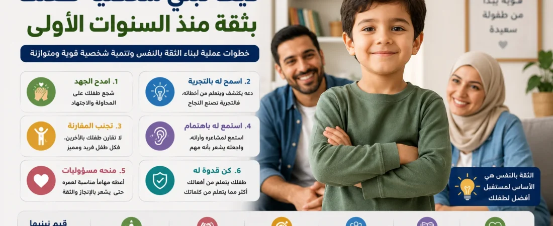 كيف تبني شخصية طفلك بثقة منذ السنوات الأولى
