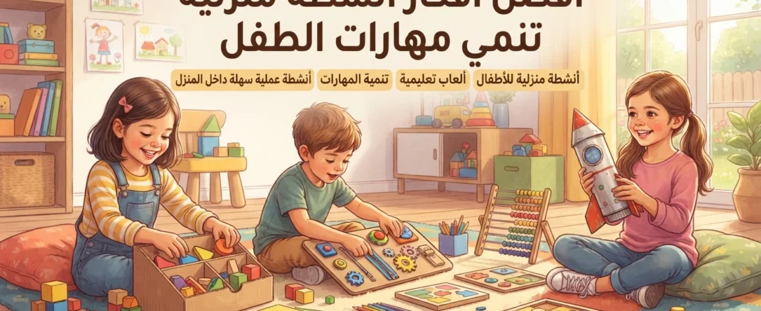أفضل أفكار أنشطة منزلية تنمي مهارات الطفل
