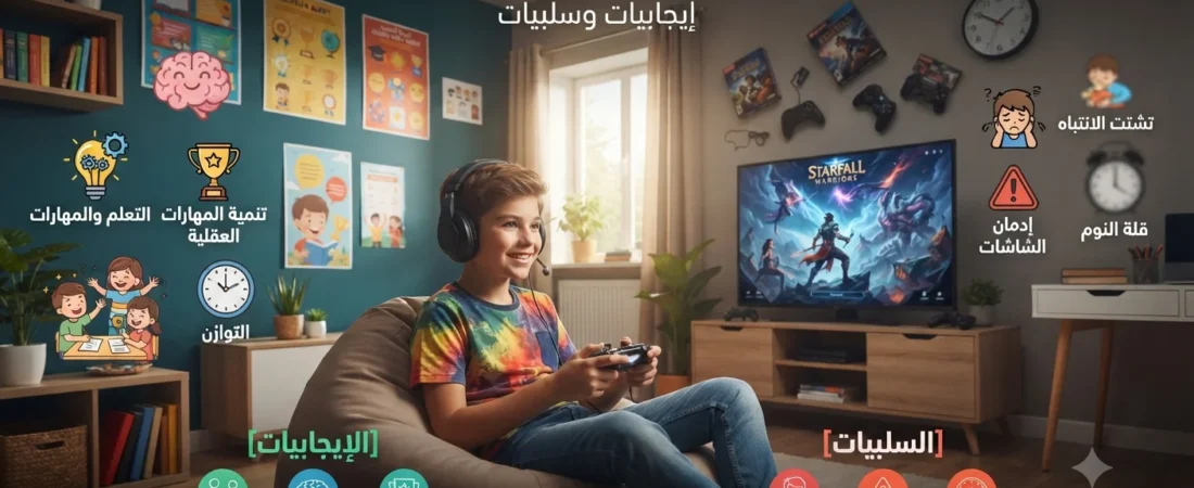 هل الألعاب الإلكترونية تؤثر على تركيز الأطفال؟
